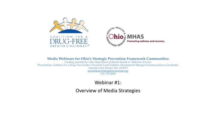 Media Strategies for Ohio's Prevention Framework Communities