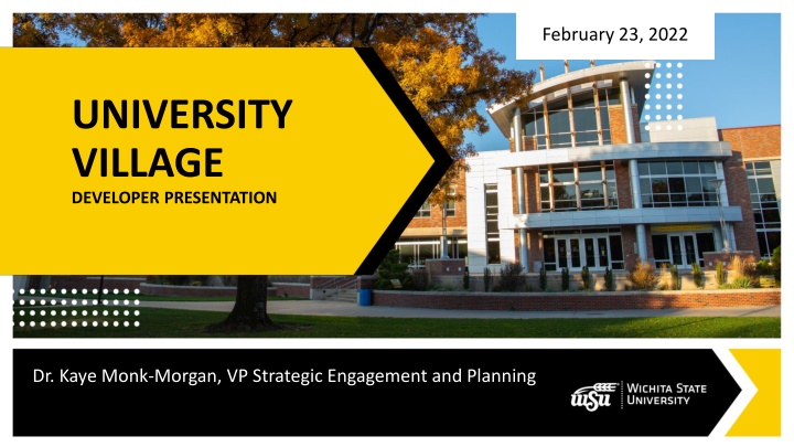University Village Developer Presentation Overview