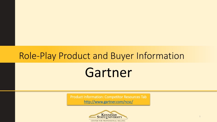 Gartner Product Information: Competitor Resources