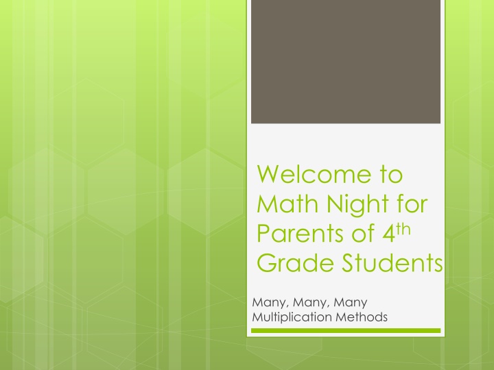 Multiplication Methods for 4th Grade Parents