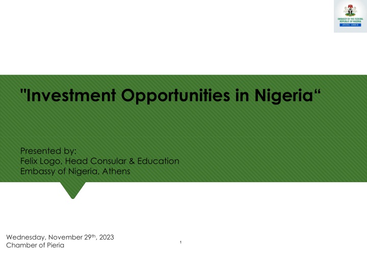 Investment Opportunities in Nigeria: Economic Potential & Population Trends