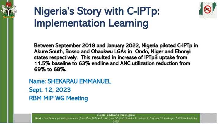 Nigeria's C-IPTp Implementation: Improving Maternal Health