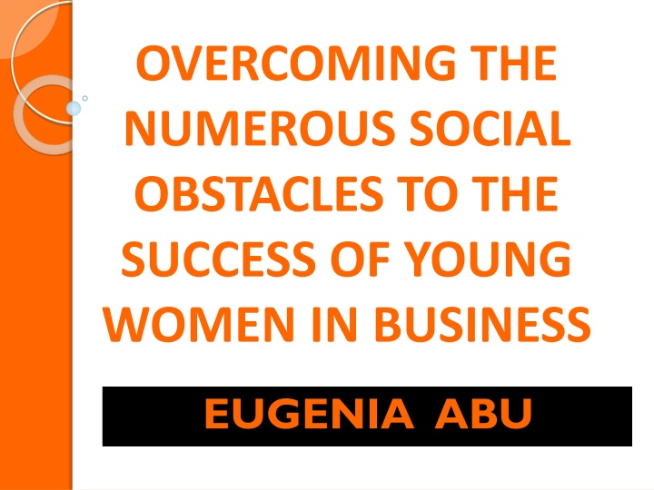 Overcoming Social Obstacles for Young Women in Business & Youth Empowerment in Nigeria