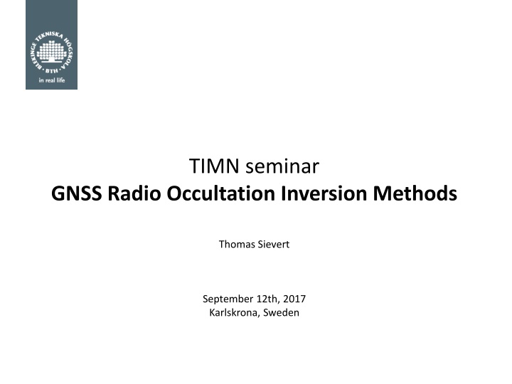 GNSS Radio Occultation Methods Overview: Concepts, Features, Applications