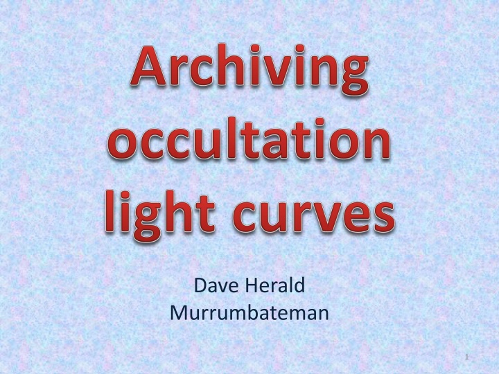 Advanced Methods in Astronomy Research