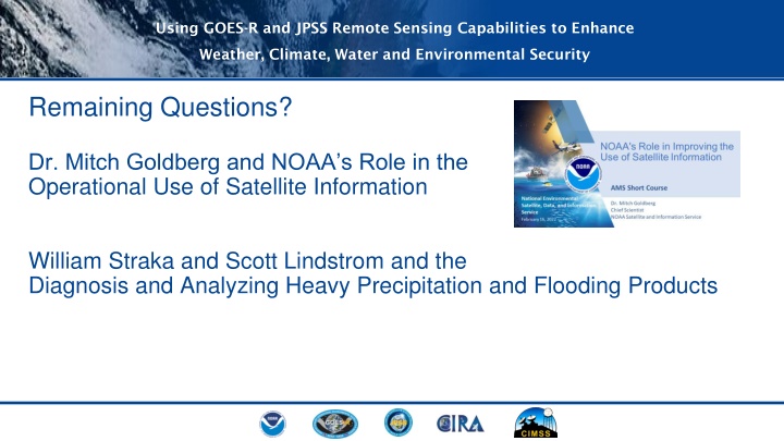 Enhancing Weather and Environmental Security Using Remote Sensing Capabilities