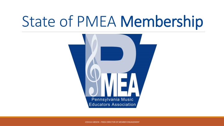 State of PMEA Membership Statistics 2015-2016