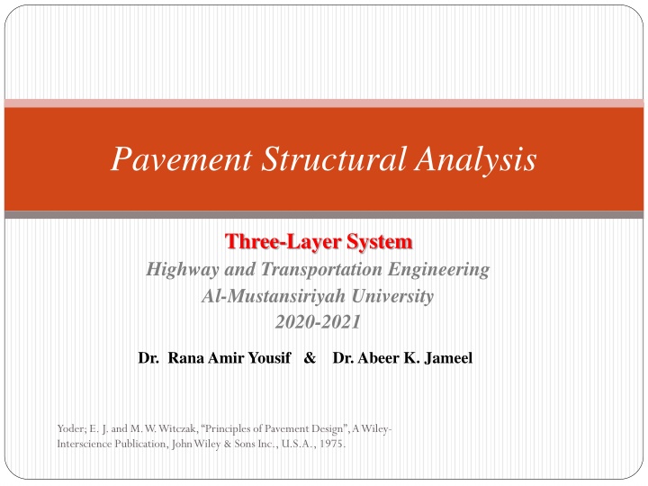 Pavement Structural Analysis