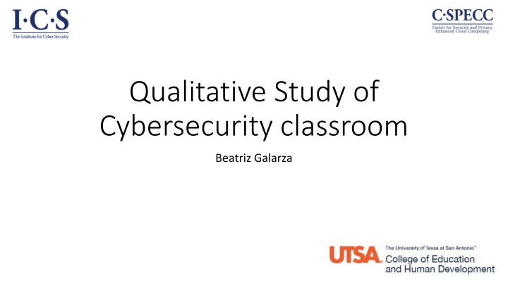 Qualitative Study of Cybersecurity in STEM Education