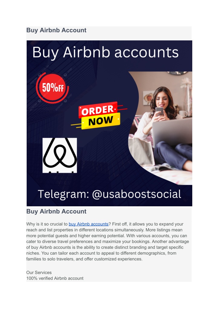buy airbnb account n.w