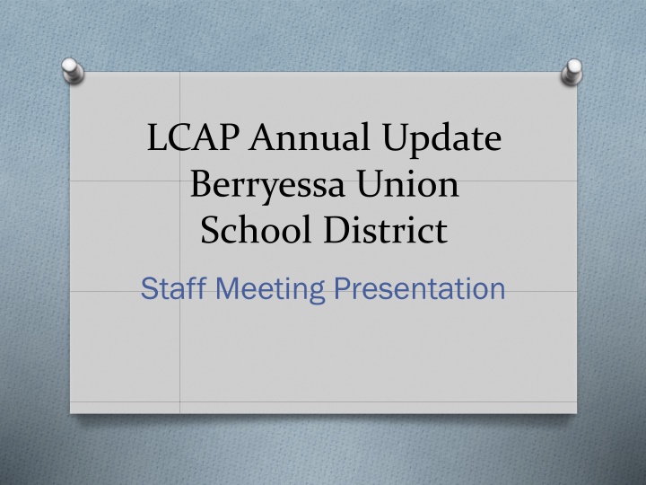 LCAP Annual Update & Funding Overview