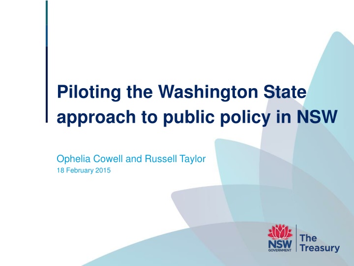 Piloting the Washington State Approach to Public Policy in NSW