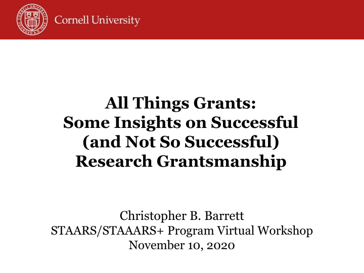 Insights on Successful Research Grantsmanship: Resources, Visibility, Linkages, Feedback, and Success