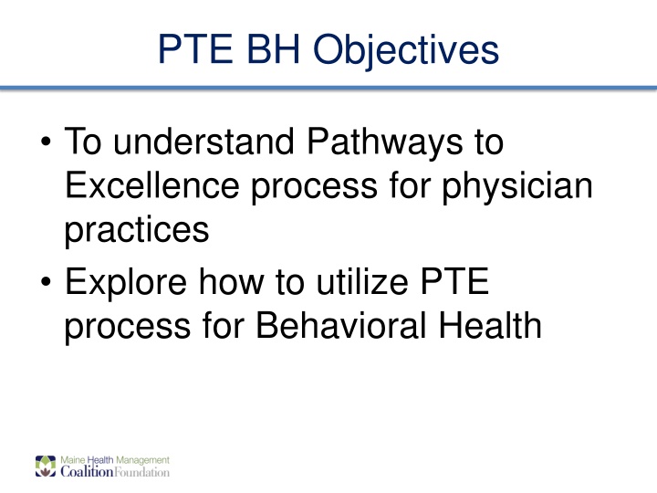 Pathways to Excellence in Physician Practices & Behavioral Health