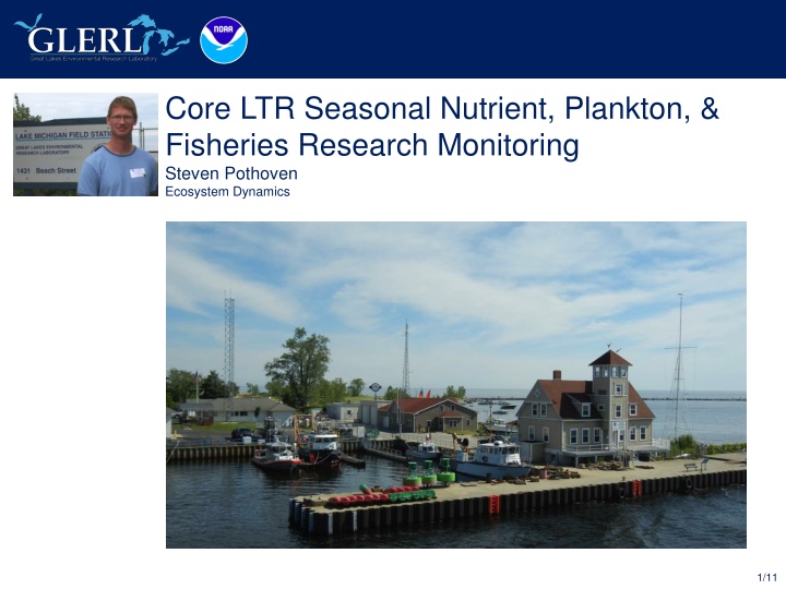 Core LTR Monitoring: Ecosystem Dynamics & Fisheries Research