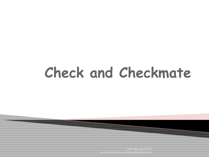 Check and Checkmate