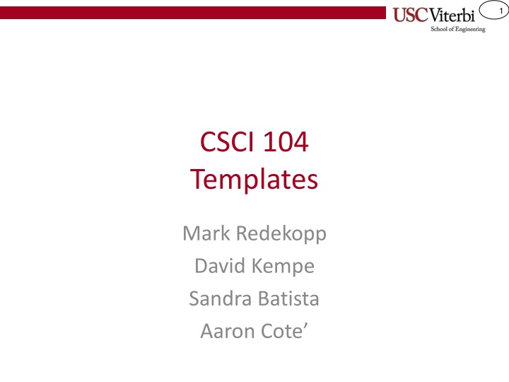 C++ Templates for Generic Programming