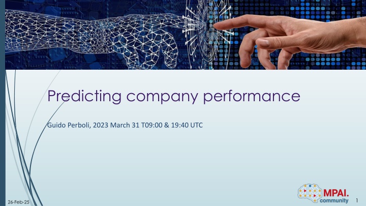 Predicting company performance