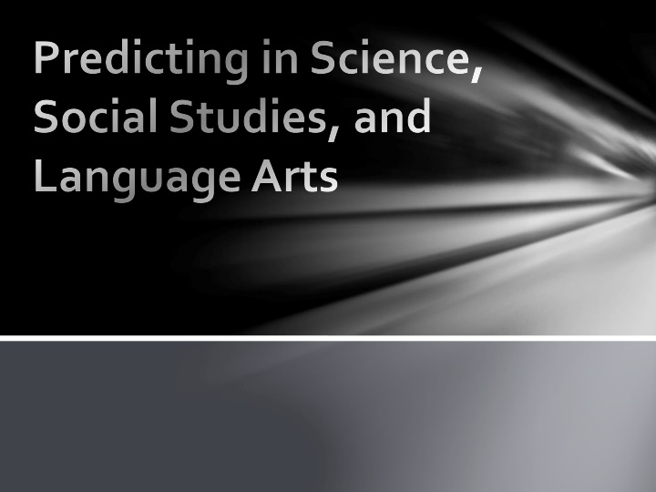 Enhancing Predictive Skills in Education
