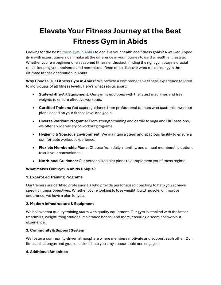 elevate your fitness journey at the best fitness n.w