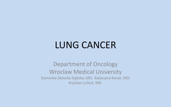 LUNG CANCER