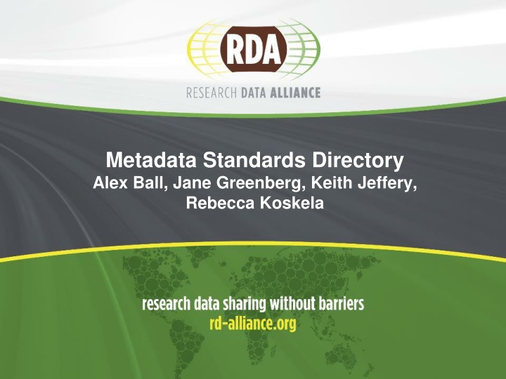 Metadata Standards Directory Impact and Adoption