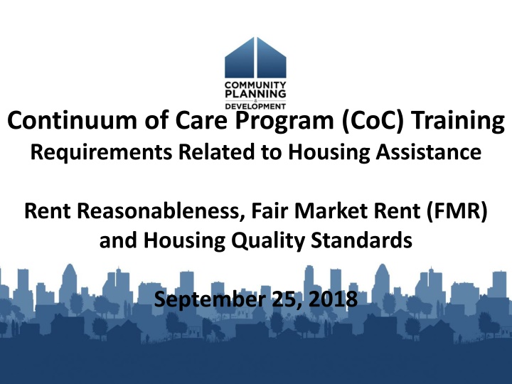 Housing Assistance Rent Reasonableness Requirements Overview