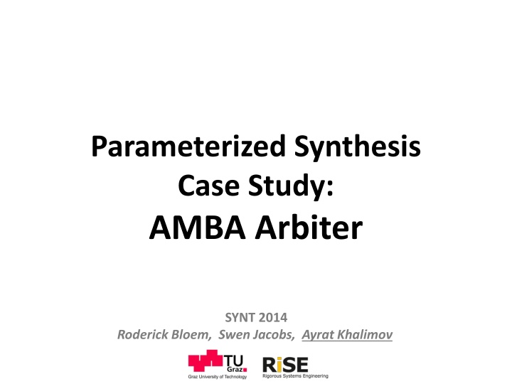 Parameterized Synthesis Case Study: AMBA Arbiter