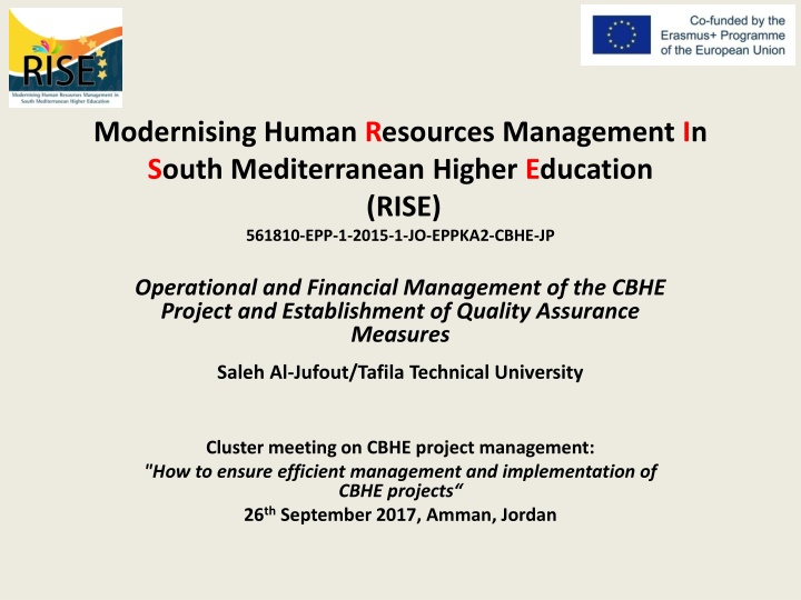 Enhancing Human Resources Management in South Mediterranean Higher Education