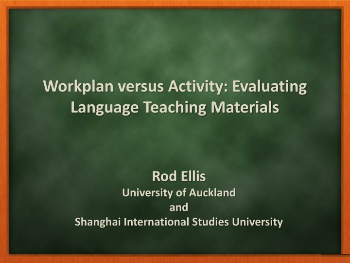 Evaluating Language Teaching Materials: A Detailed Overview