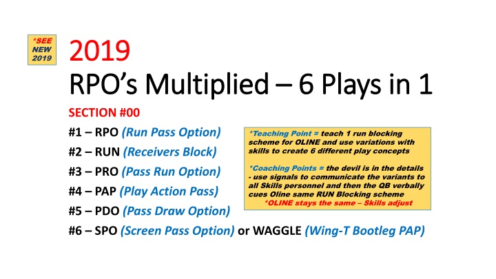 Empower Your Offense with Versatile RPO Strategies
