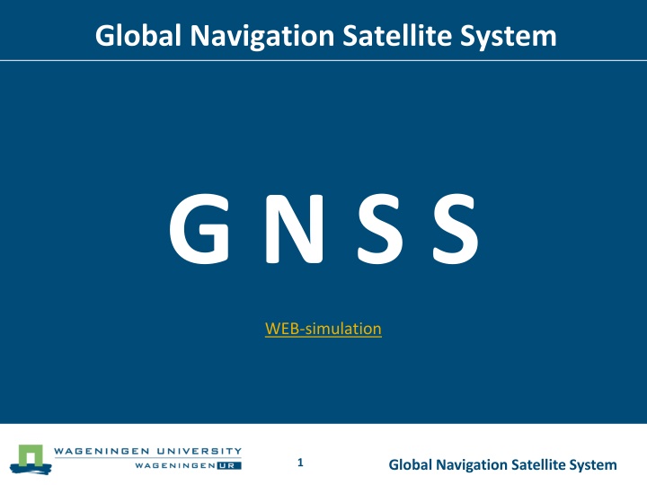 Overview of Global Navigation Satellite System