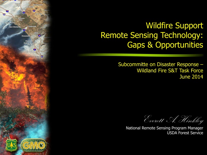 Remote Sensing Technology for Wildfire Support: Gaps & Opportunities