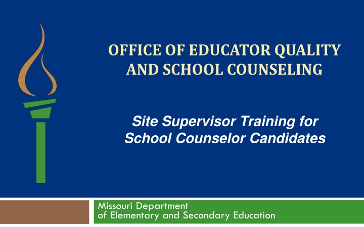 Site Supervisor Training for School Counselor Candidates
