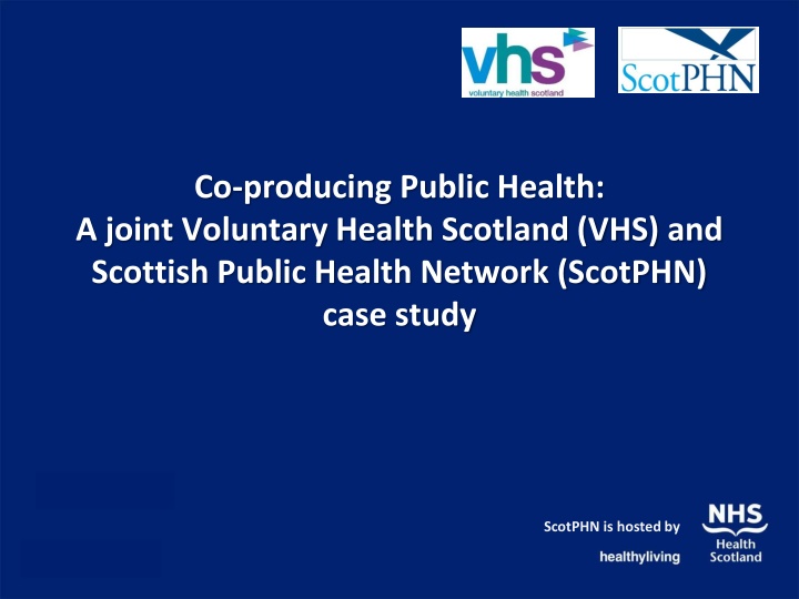 Co-Producing Public Health in Scotland