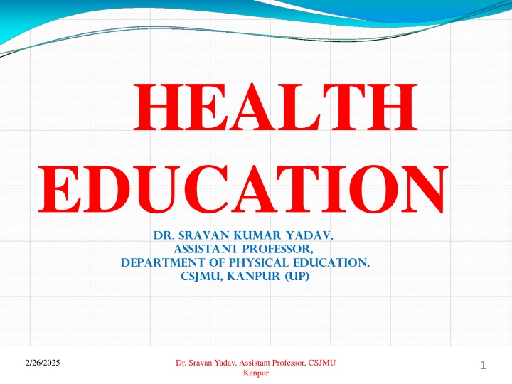 Concepts and Dimensions of Health Education