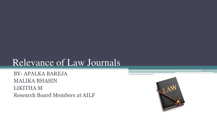 Significance of Law Journals for Legal Career Advancement
