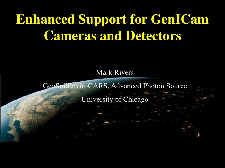Enhanced Support for GenICam  Cameras and Detectors