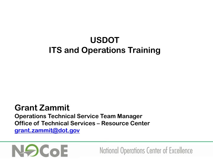 ITS and Operations Training