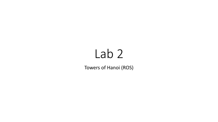 Towers of Hanoi Lab Using ROS