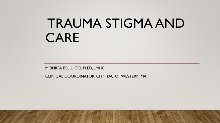 Stigma and Mental Health
