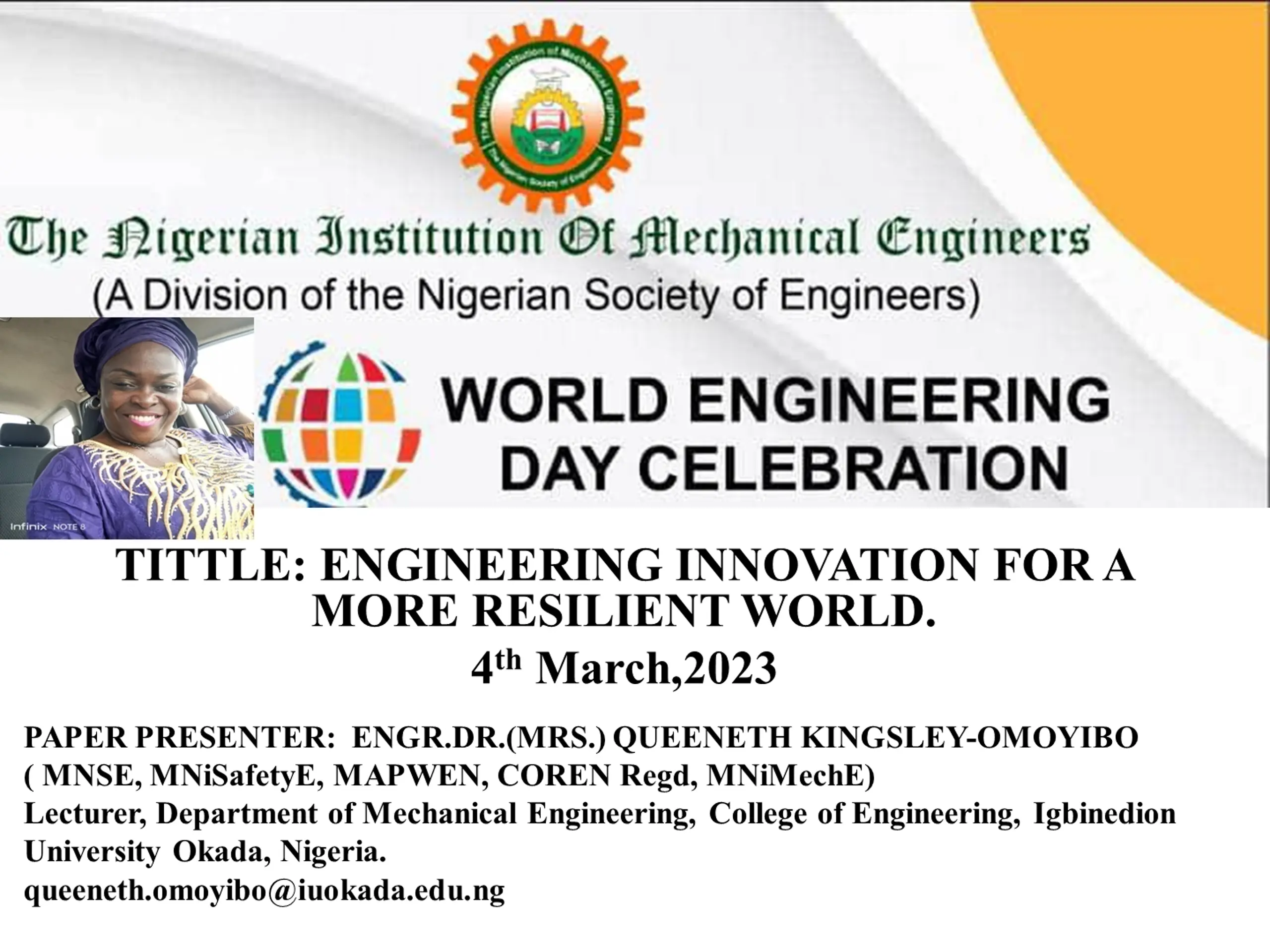Engineering Innovation for a More Resilient World