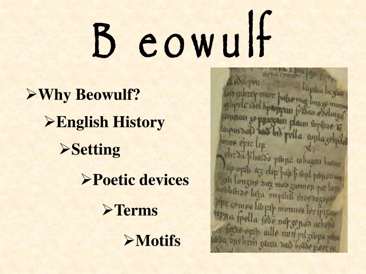 Beowulf: Oldest English Poem - History & Provenance