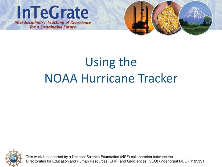 NOAA Hurricane Tracker Supported by NSF Collaboration