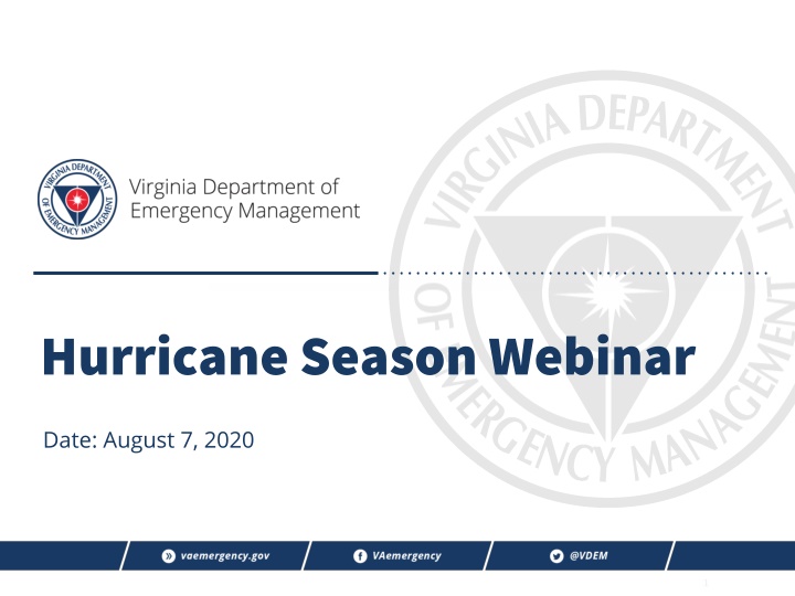 Hurricane Season Webinar