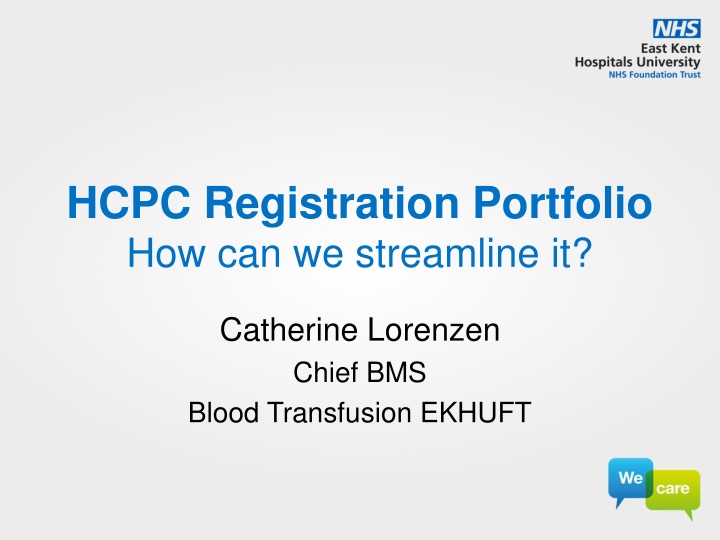 HCPC Registration Portfolio