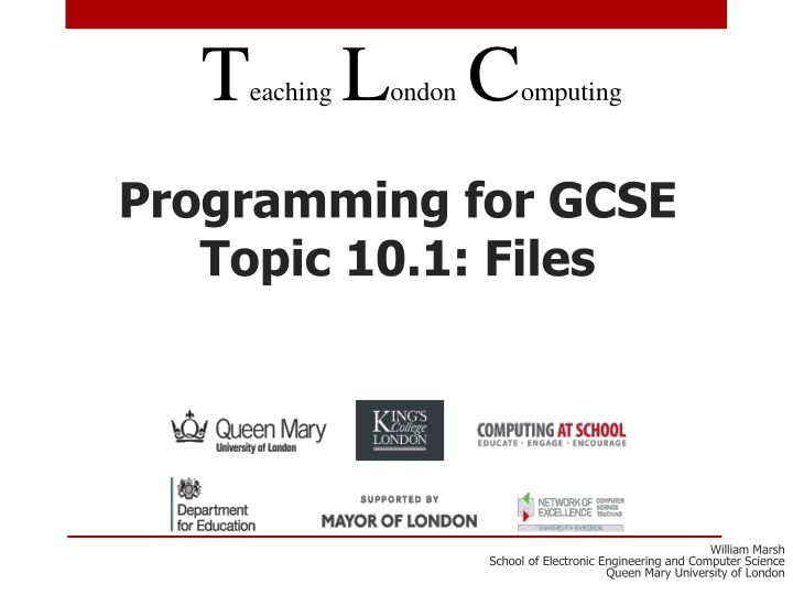 TeachingLondon Computing