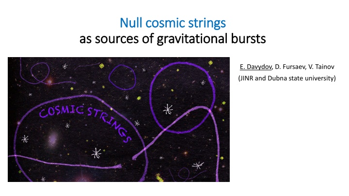 Null cosmic strings as sources of gravitational bursts