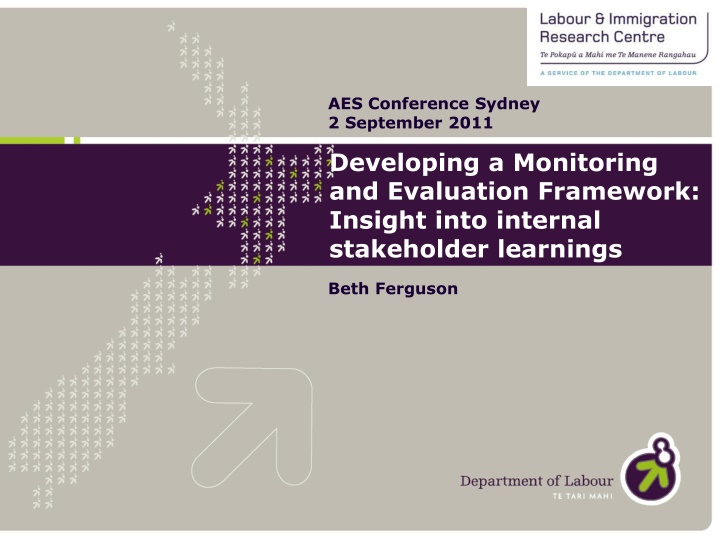 Developing a Monitoring and Evaluation Framework: Stakeholder Insights