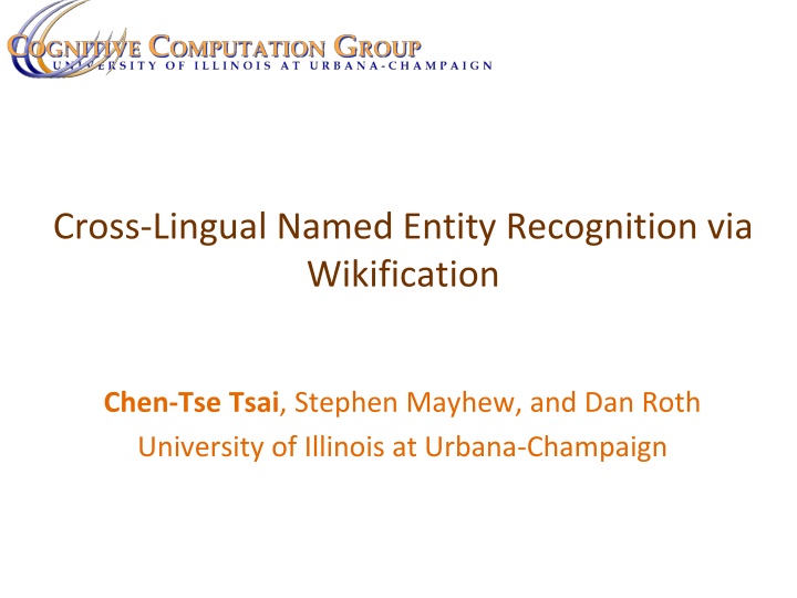 Cross-Lingual Named Entity Recognition via Wikification